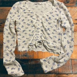Hollister Ruched Floral Top